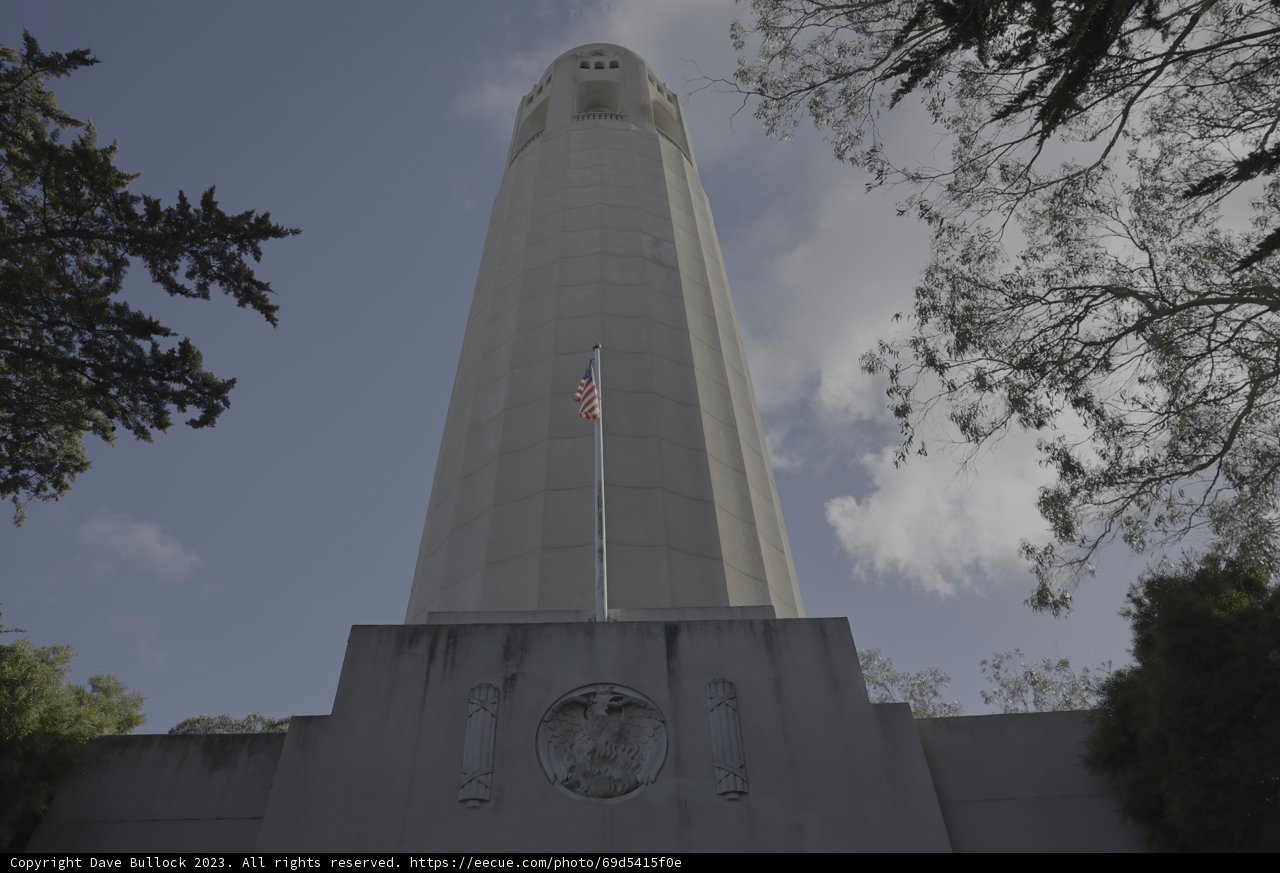 Monument with Flag atop