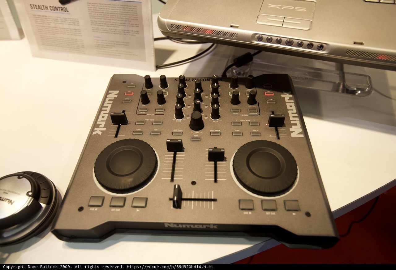 DJ Setup with High-Tech Gear