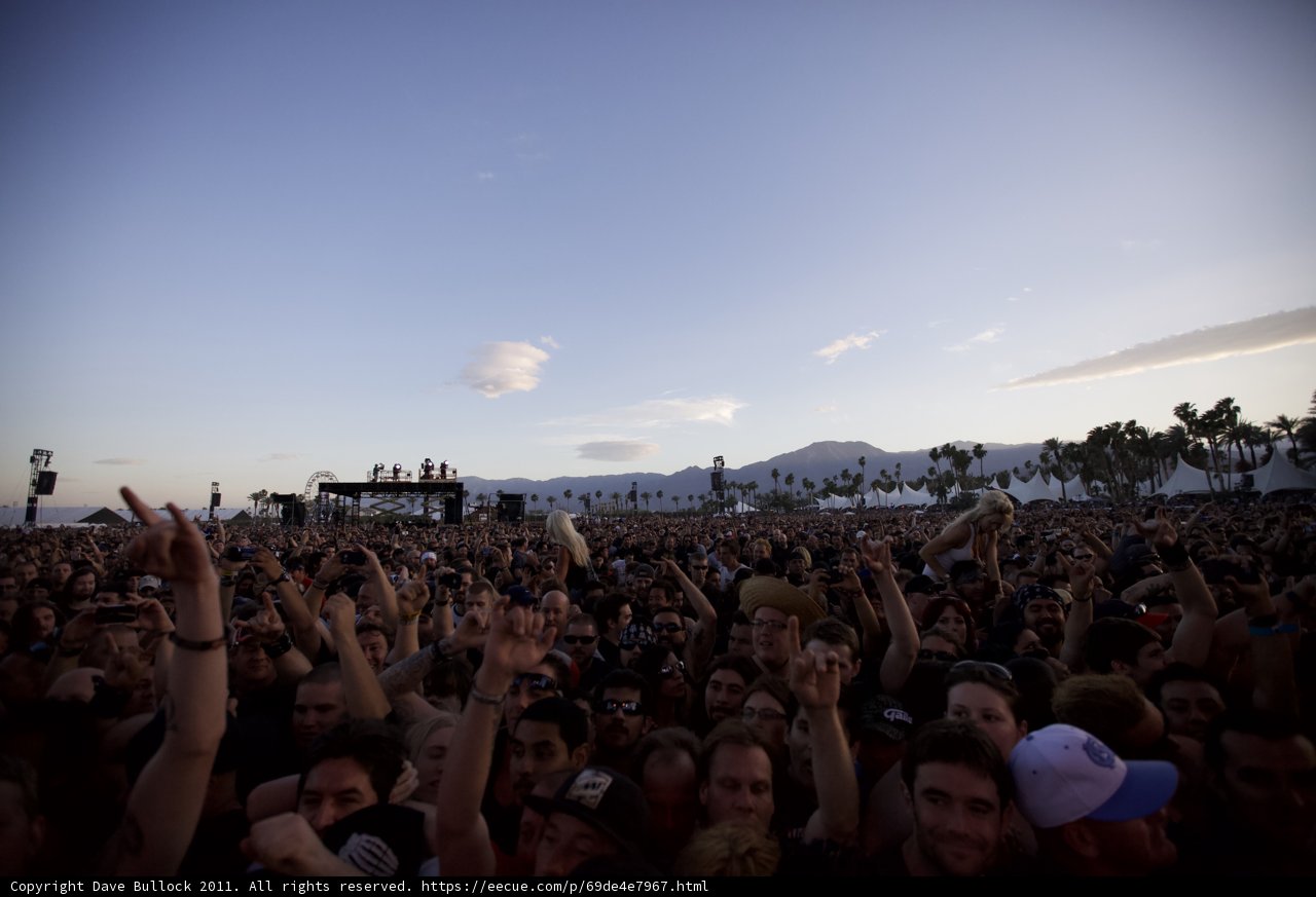Big Four Festival Concert Crowd with Hands Up