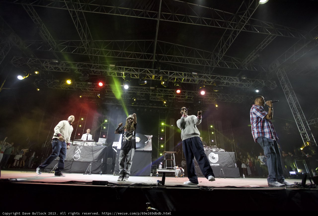 Men on Stage Rocking Coachella Music Festival