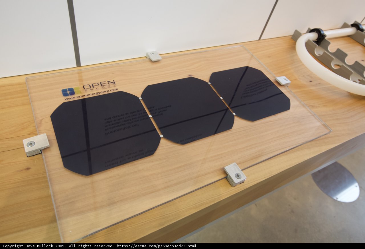 Solar Panels Showcased Inside Solar Energy Center