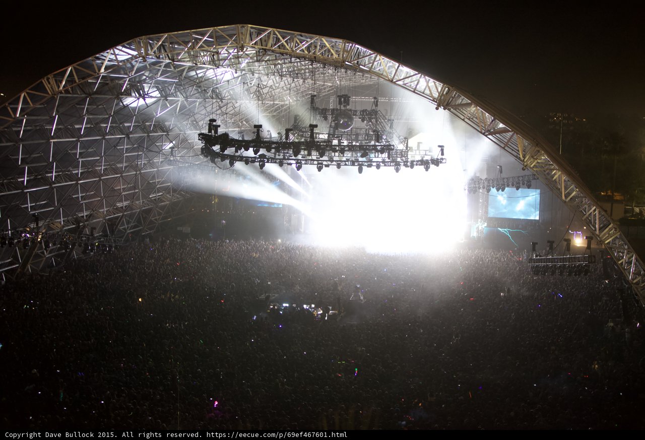 Lights and Crowds on the Coachella Stage