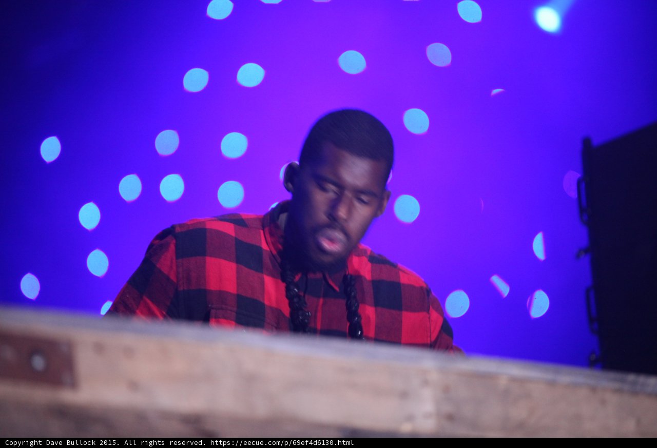 DJ with Cyan Bokeh
