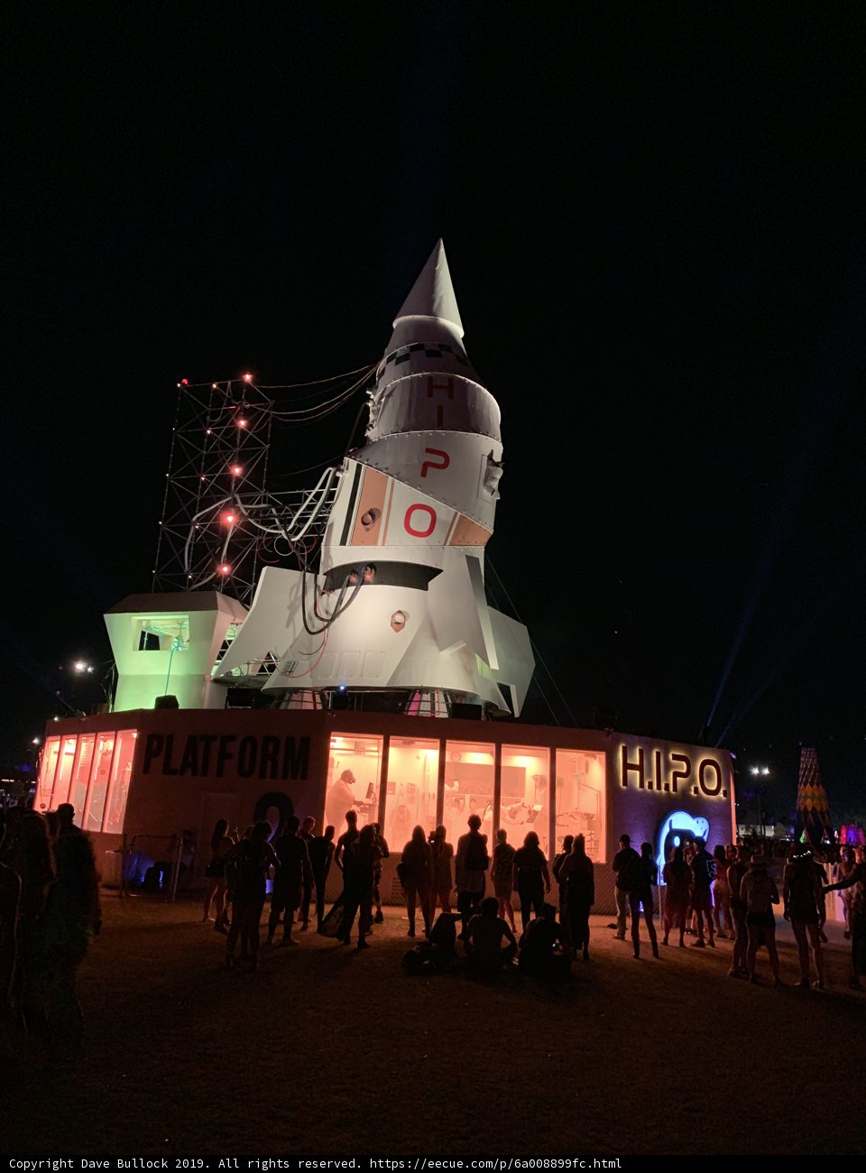 Rocket Tower at Night
