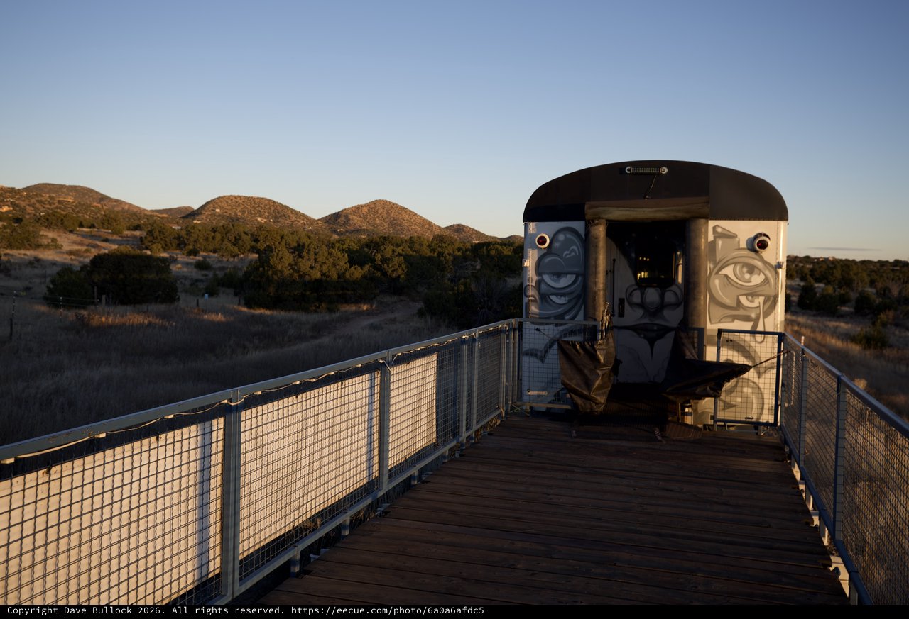 Desert Observation Platform at Golden Hour