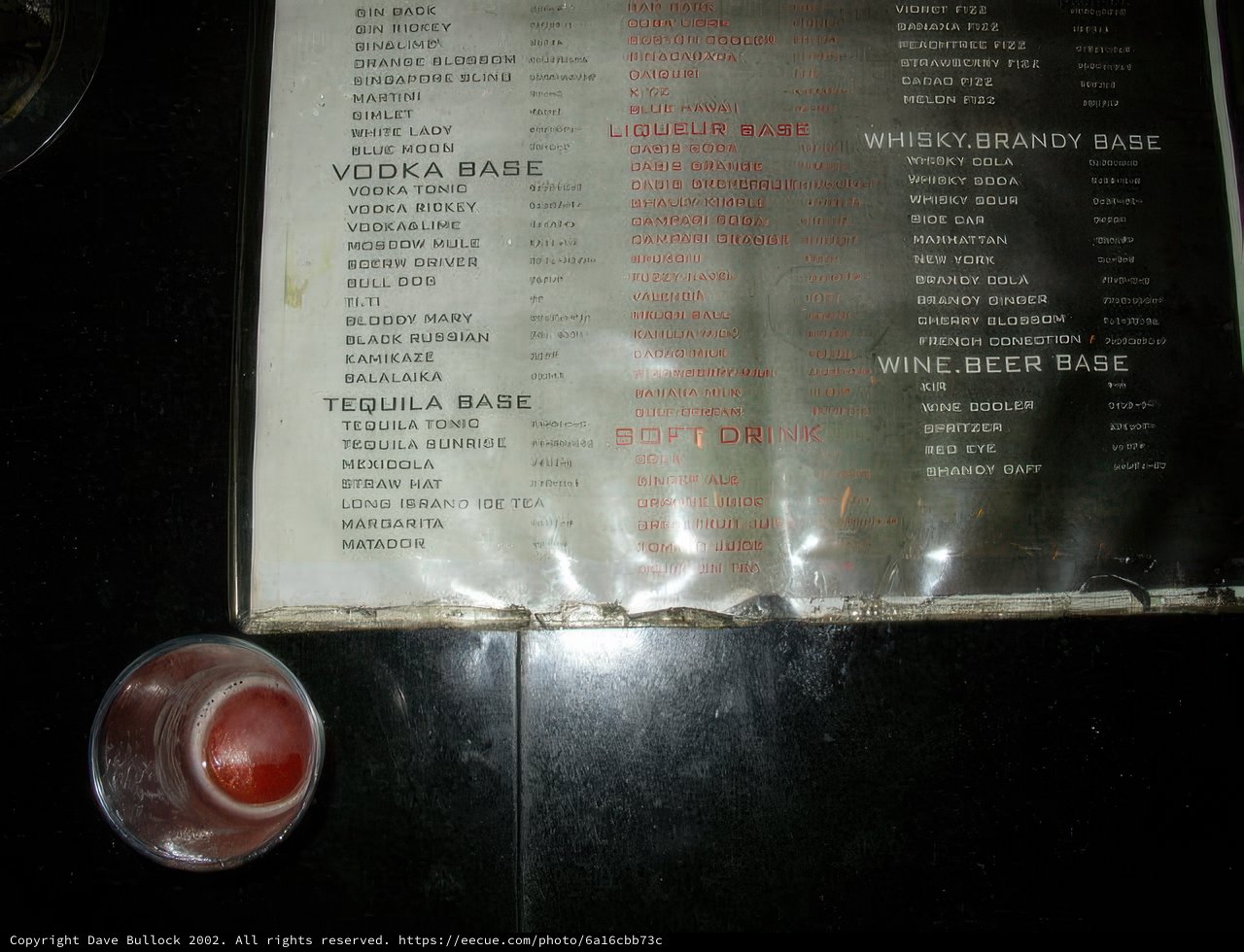 New Year's Eve Menu