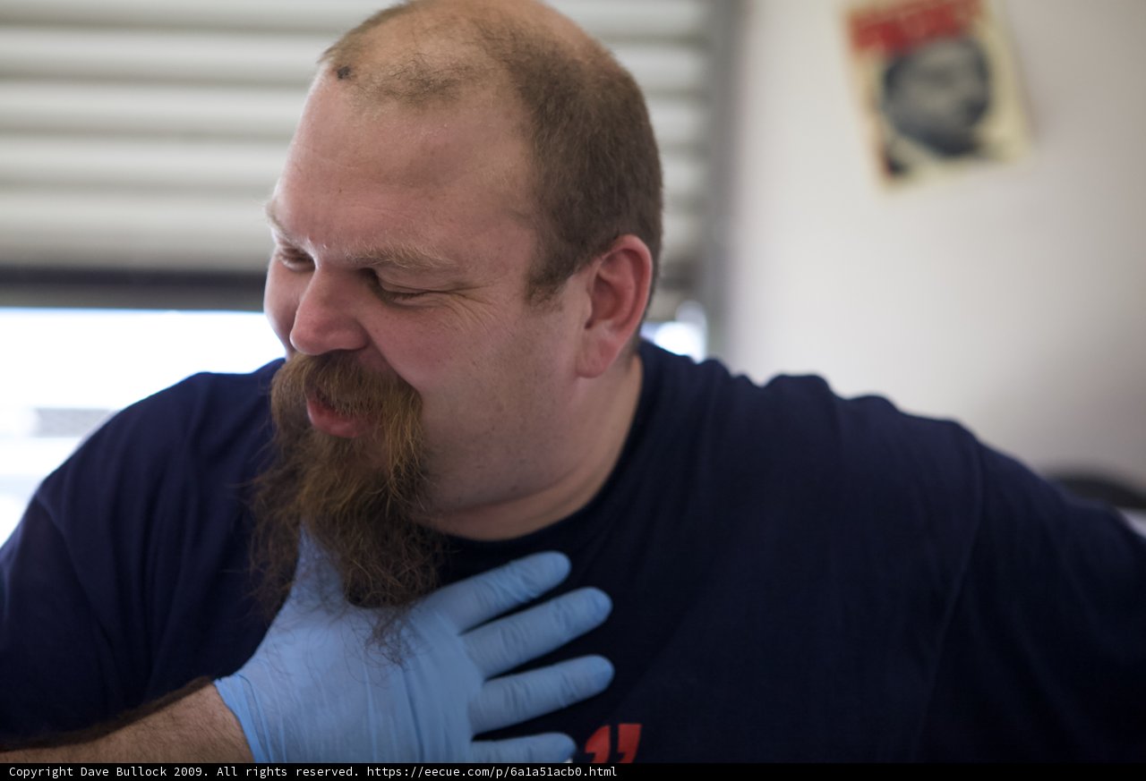 The Blue-Gloved Man