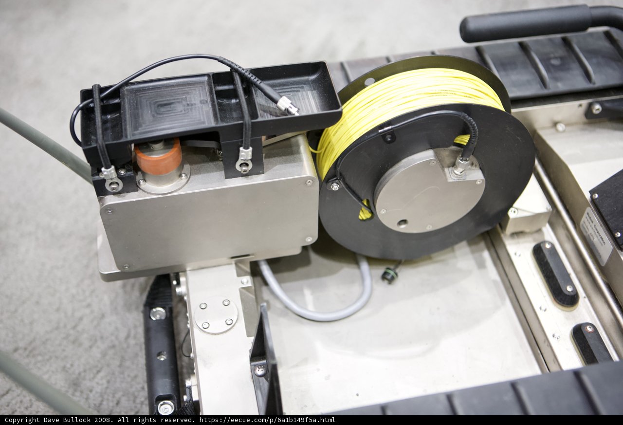 Homeland Security Machine with Yellow and Black Cable