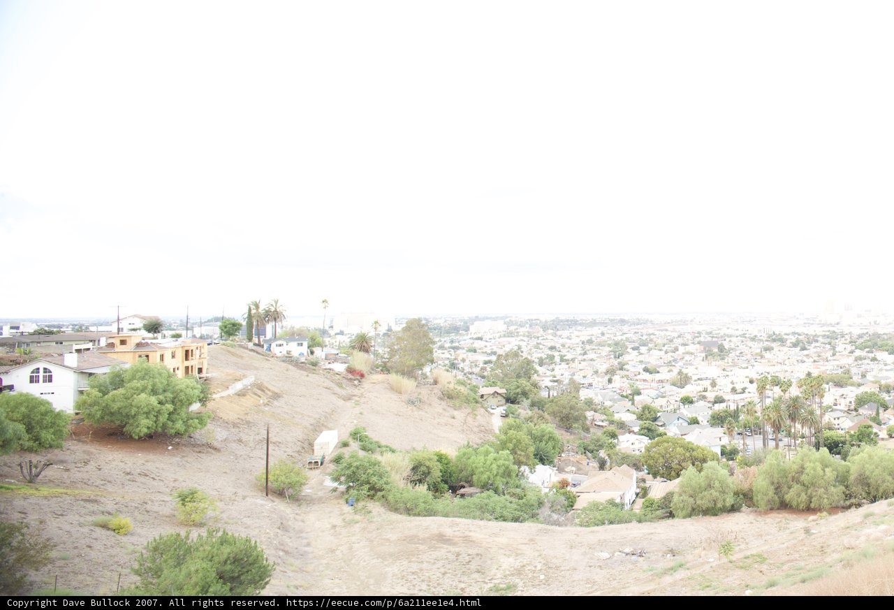 City Skyline View from Hilltop