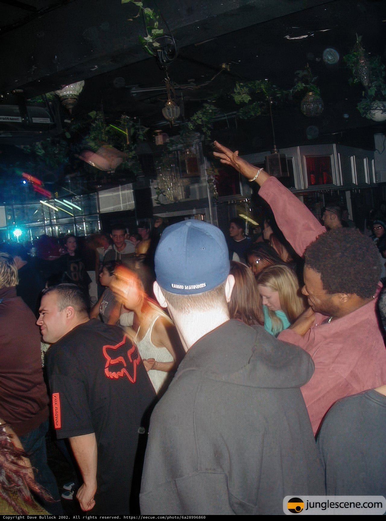 Nightclub Crowd with a Dancing Star