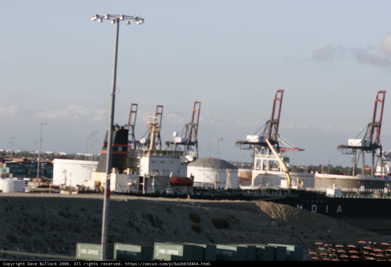 Bustling Port under a Canopy of Blue Skies