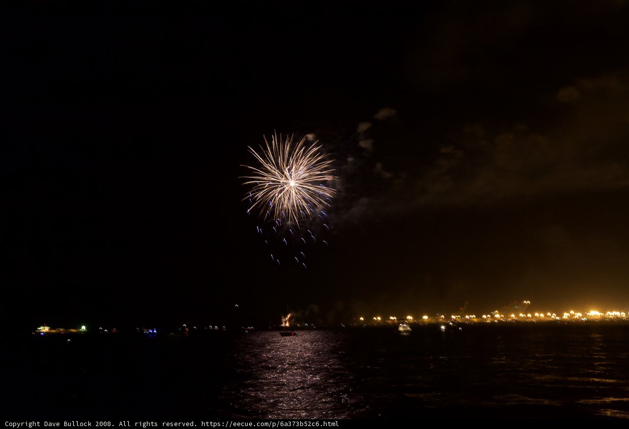 Sparkling 4th of July Fireworks Display