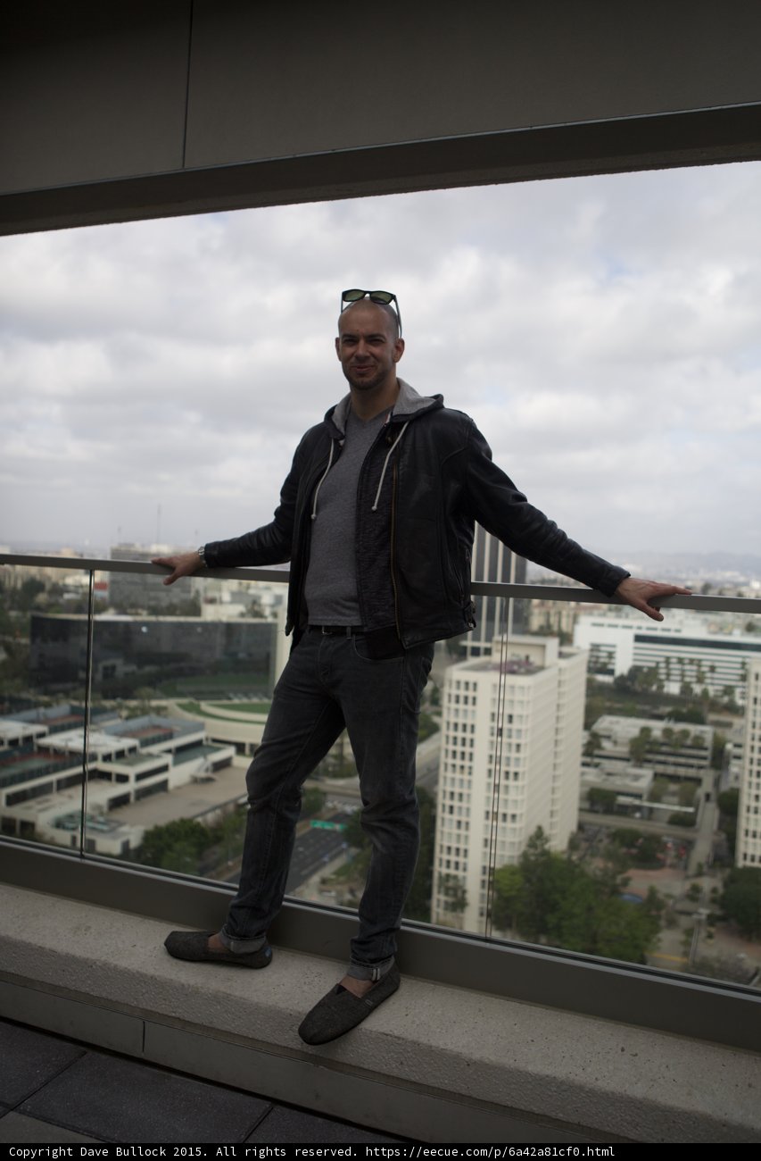 Smiling on the Balcony