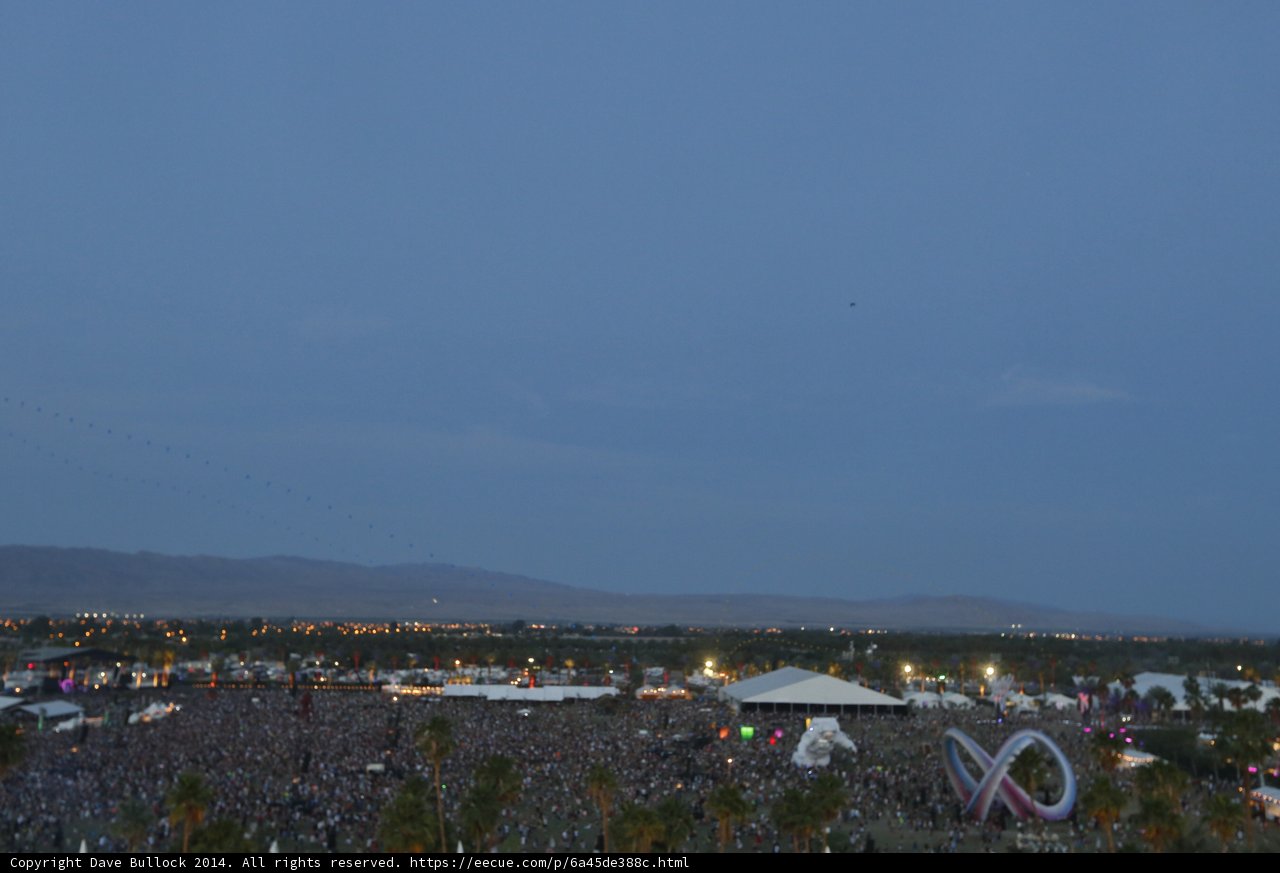 Coachella Music Festival - A View of the Crowded Empire Polo Club