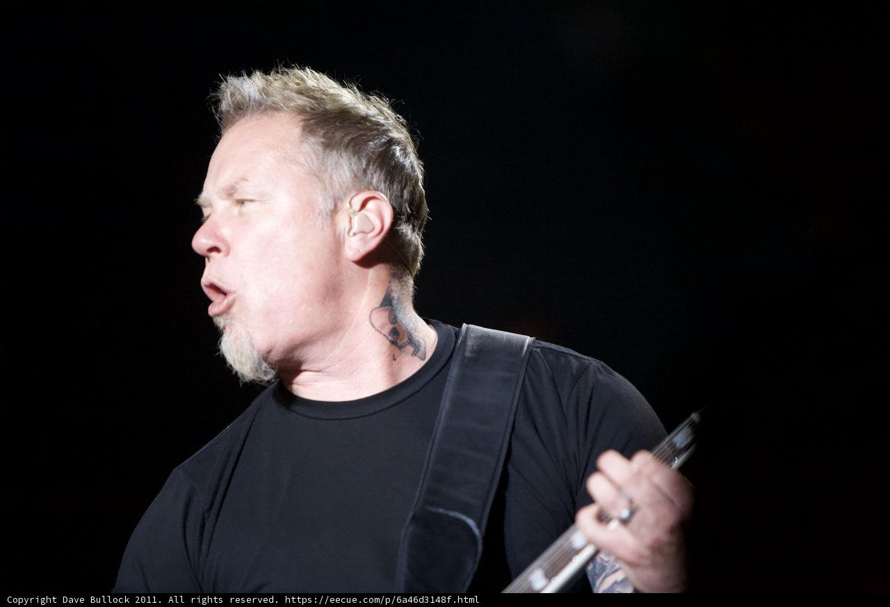 James Hetfield: A Fiery Guitarist on Stage
