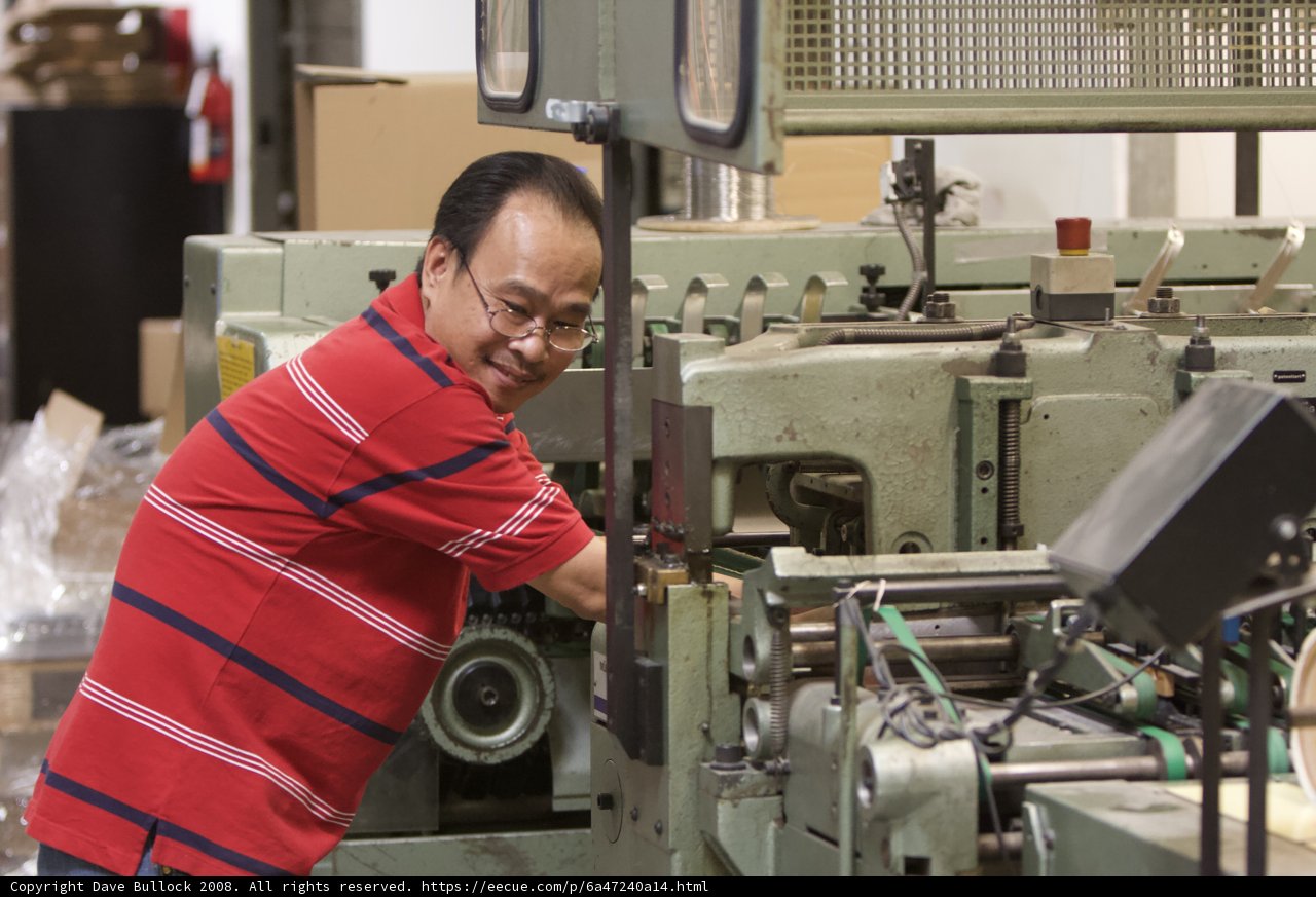 Man at Work in Factory