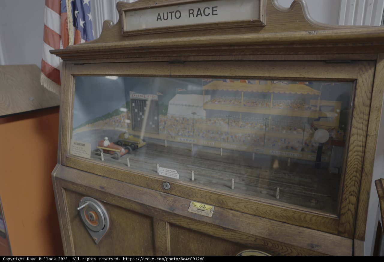 Vintage Auto Racing Cabinet