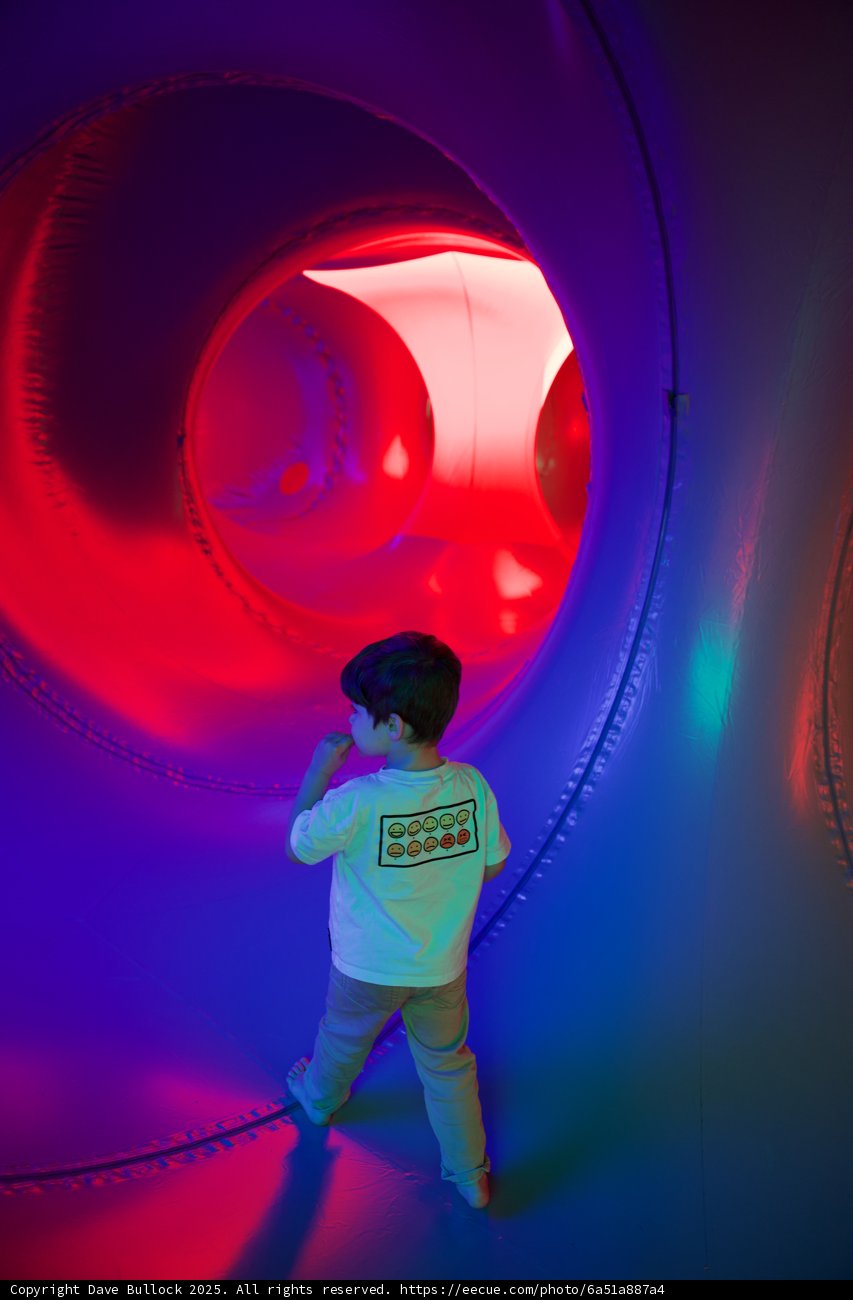 Journey Through the Colorful Tunnel