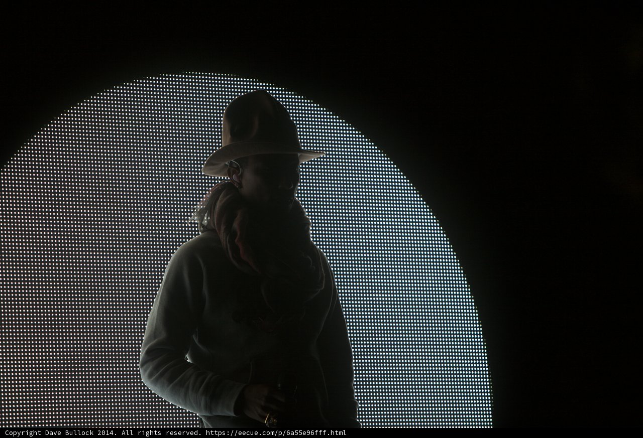 Silhouette of a Man in a Sun Hat