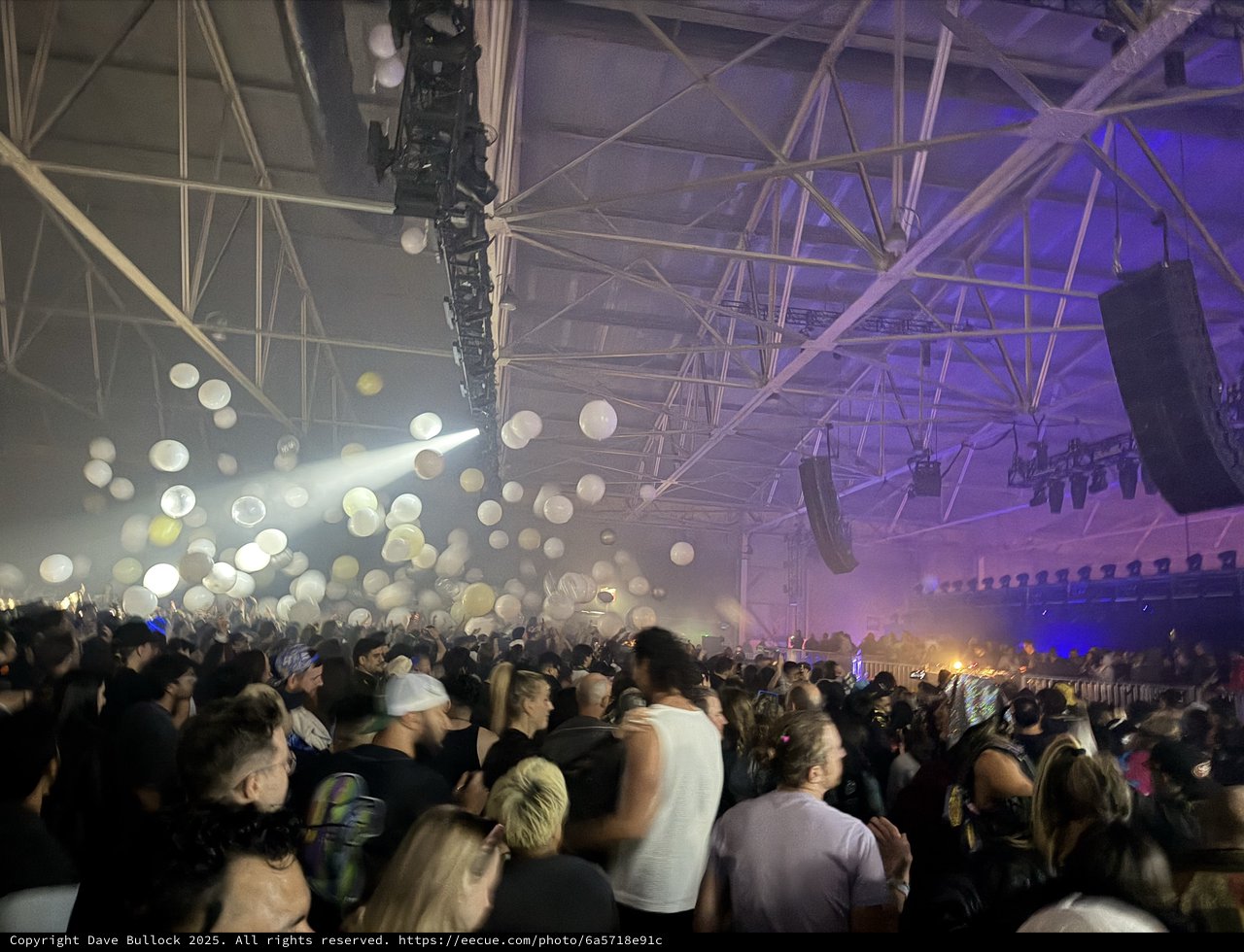 Skrillex Concert Crowd Under Purple Stage Lights