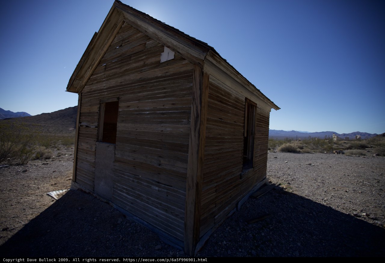 Rustic Hut in the Death Valley Countryside