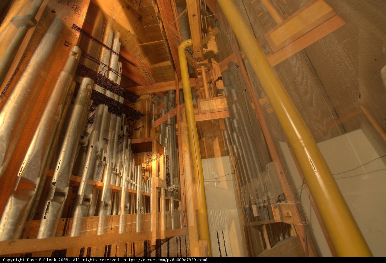 Majestic Pipe Organ in Church