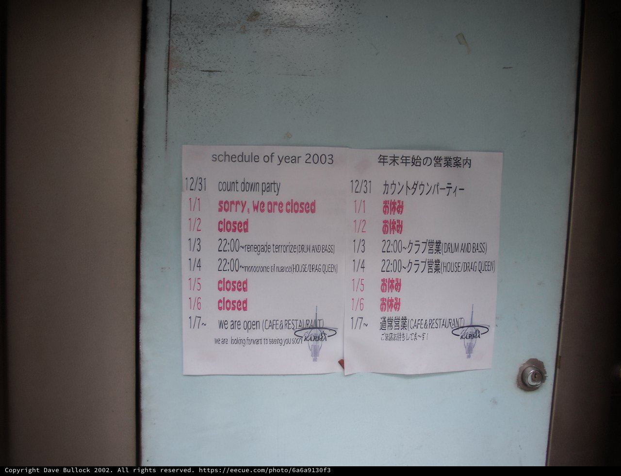 Train Station Door Sign