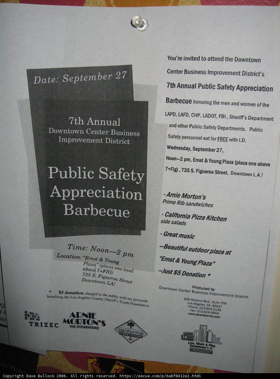 Public Safety Appreciation BBQ Poster