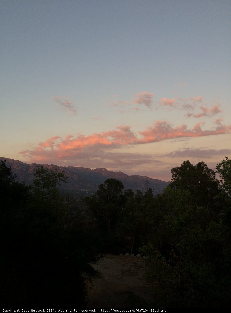 Mountain sunset