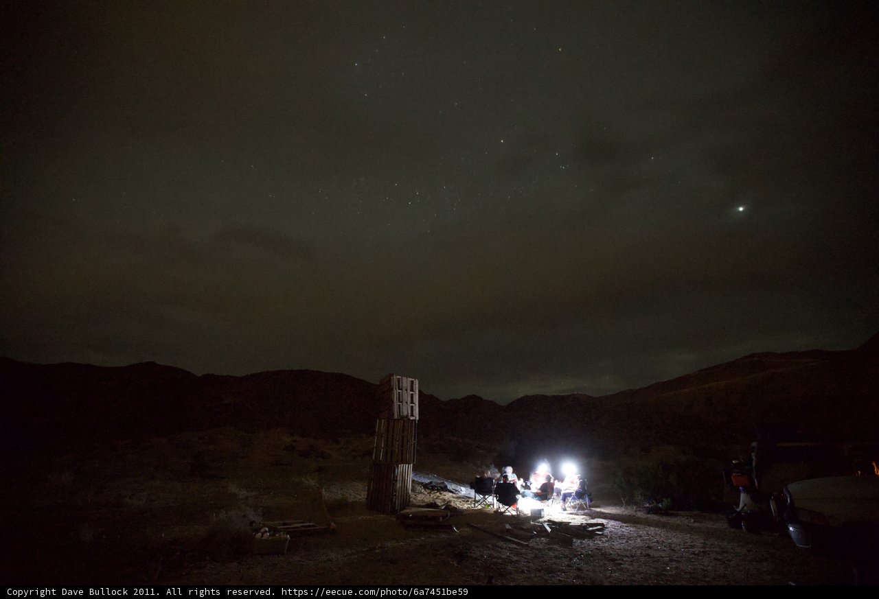 Desert Night under Firelight