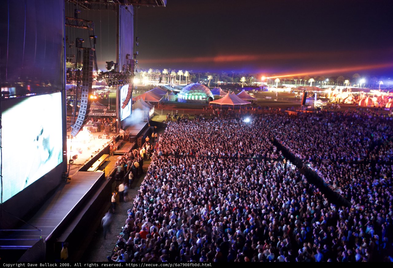 Coachella Excitement: A Night of Music and Lights
