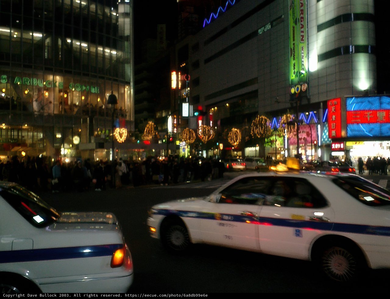 Twin Taxis in Tokyo