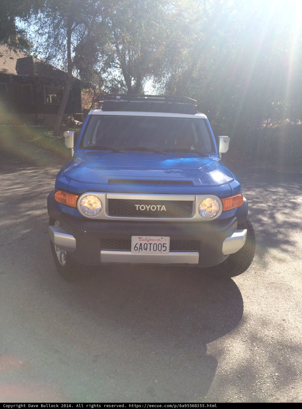 Blue Toyota FJ Cruiser in the Great Outdoors