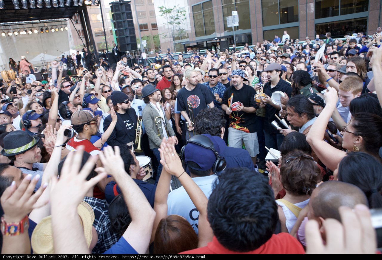 2007 Grand Performances Ozomatli Concert Crowd