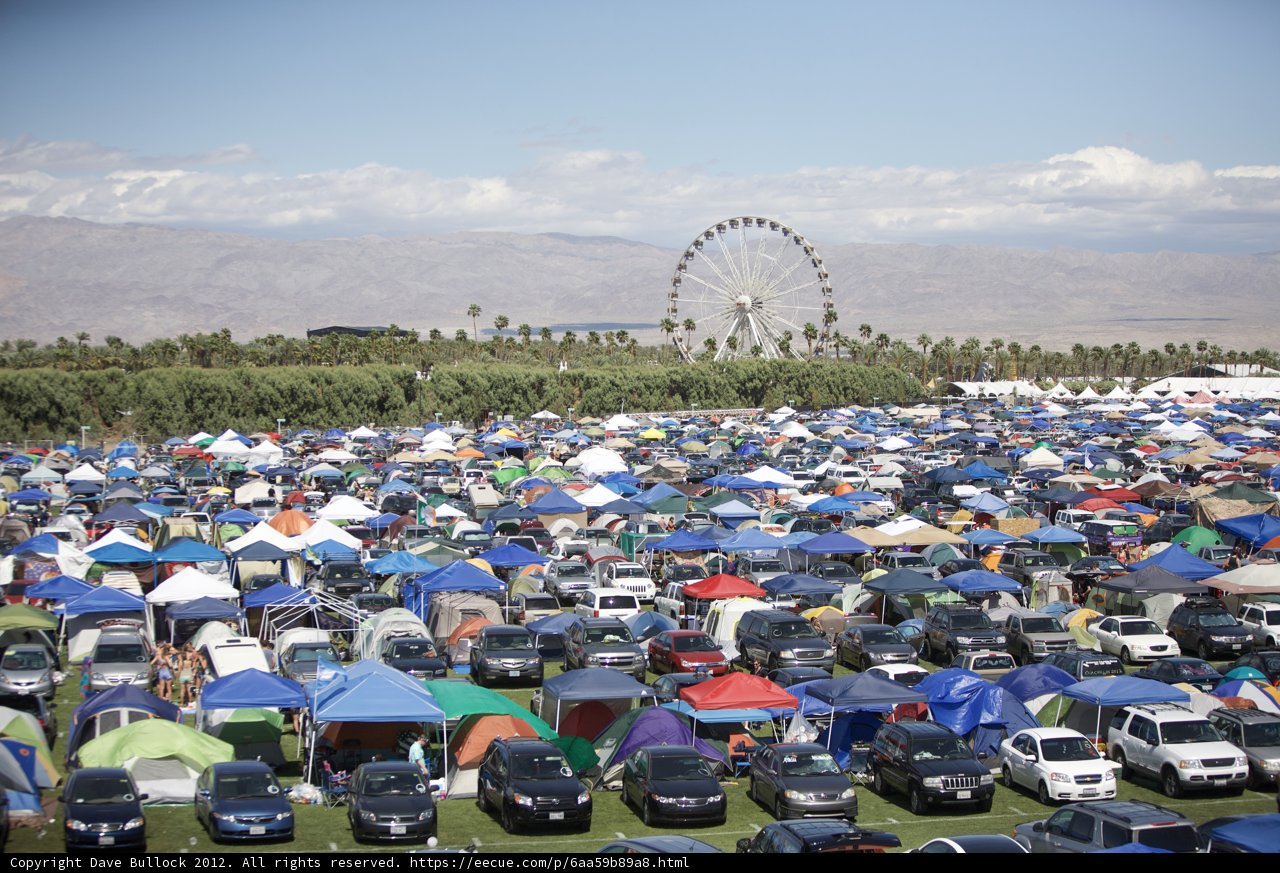 Camping at Coachella