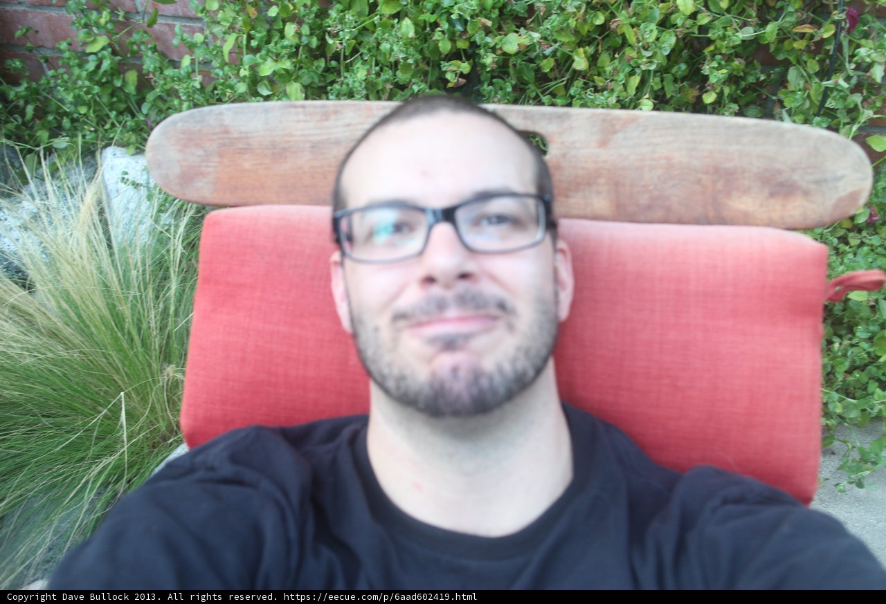 Portrait of Dave B in His Backyard Chair