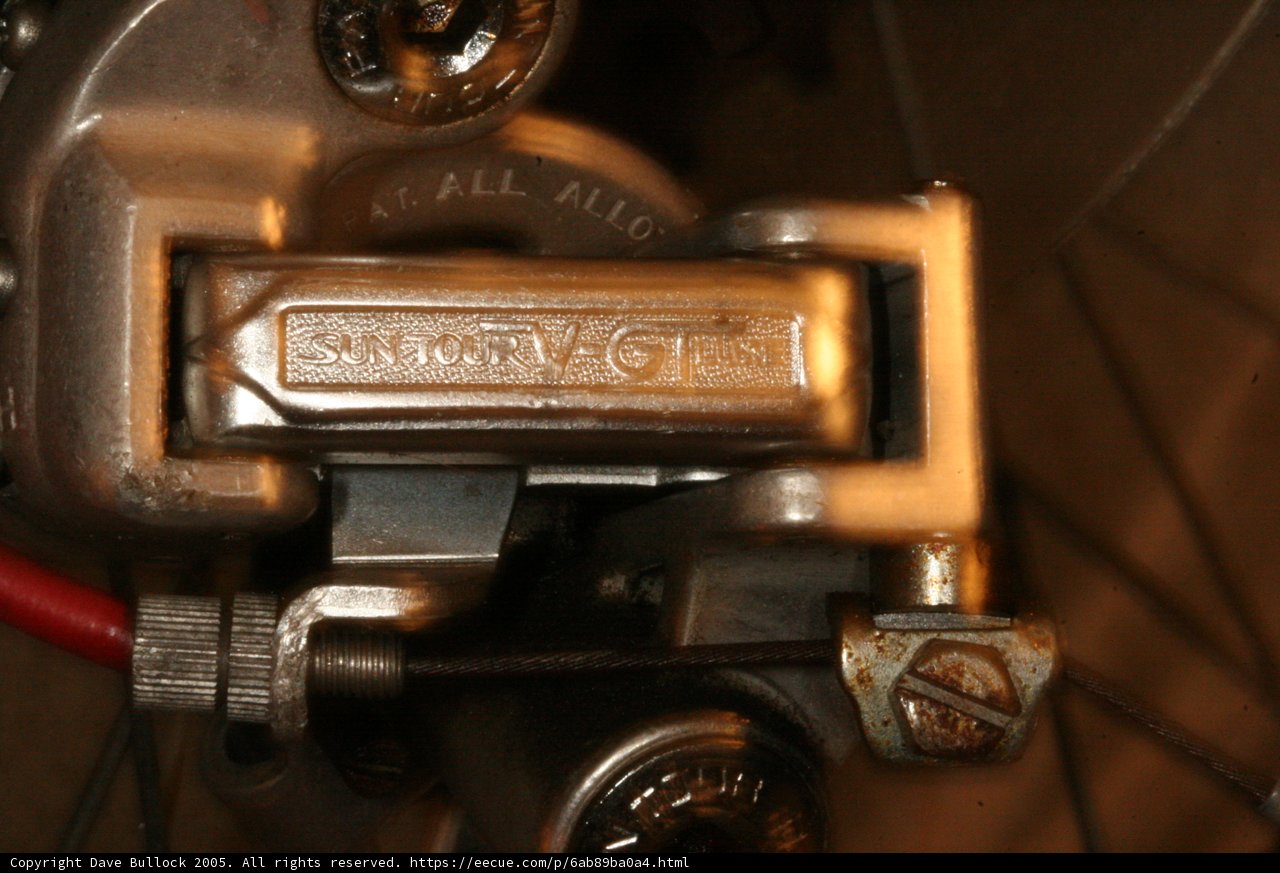 A Close-Up of a Bicycle Brake