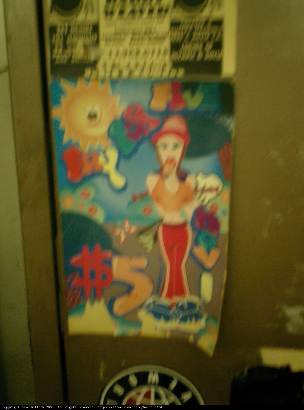 Woman Advertisement in Bathroom