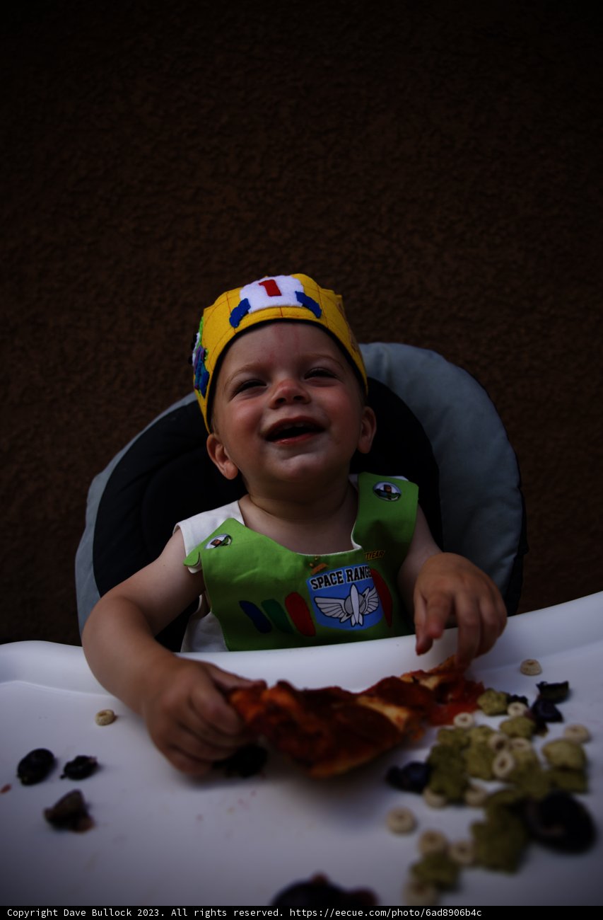 Wesley's First Pizza Party!