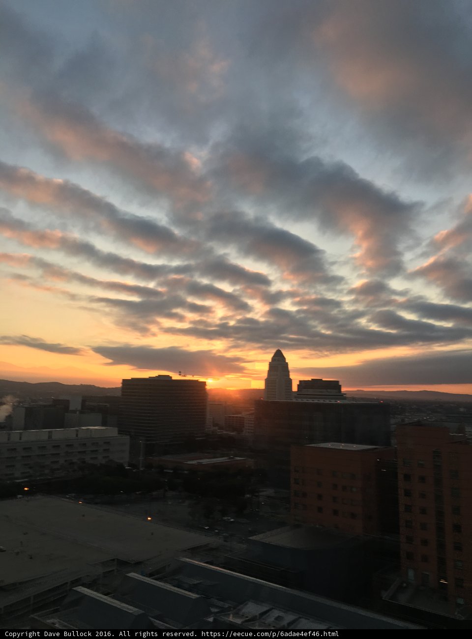 Sunset over the City of Angels