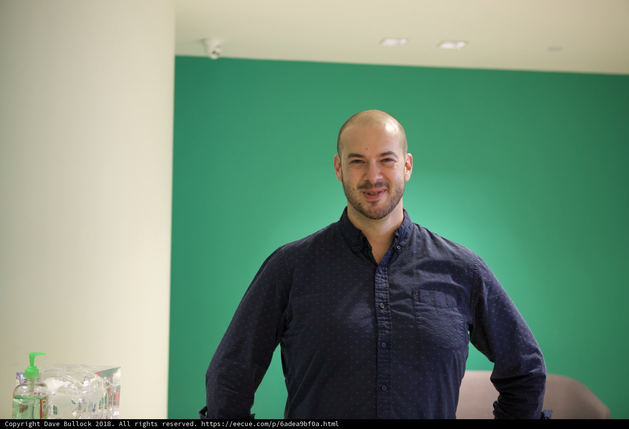 Blue Shirt and Green Wall