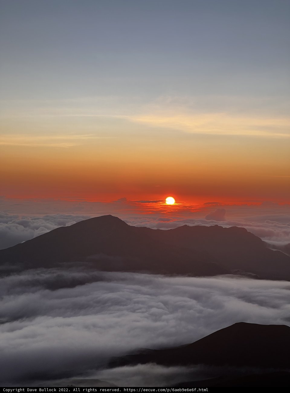 Maui Sunrise Beyond the Clouds