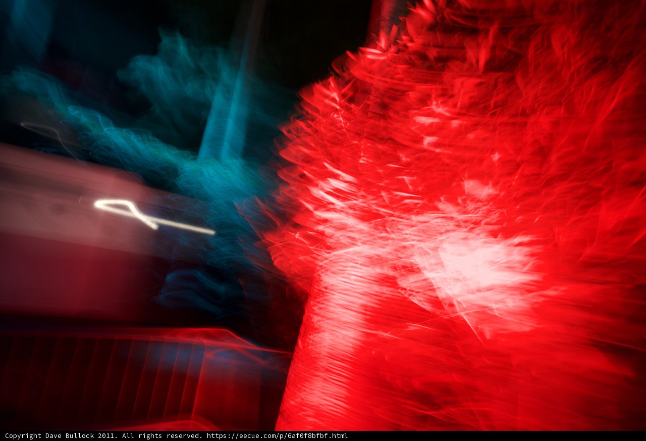 Red and Black Laser Light Show