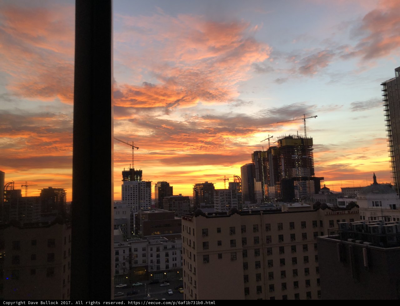 Urban Sunset over a Cityscape