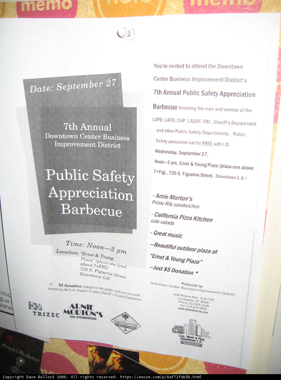 Public Safety Appreciation BBQ Advertisement