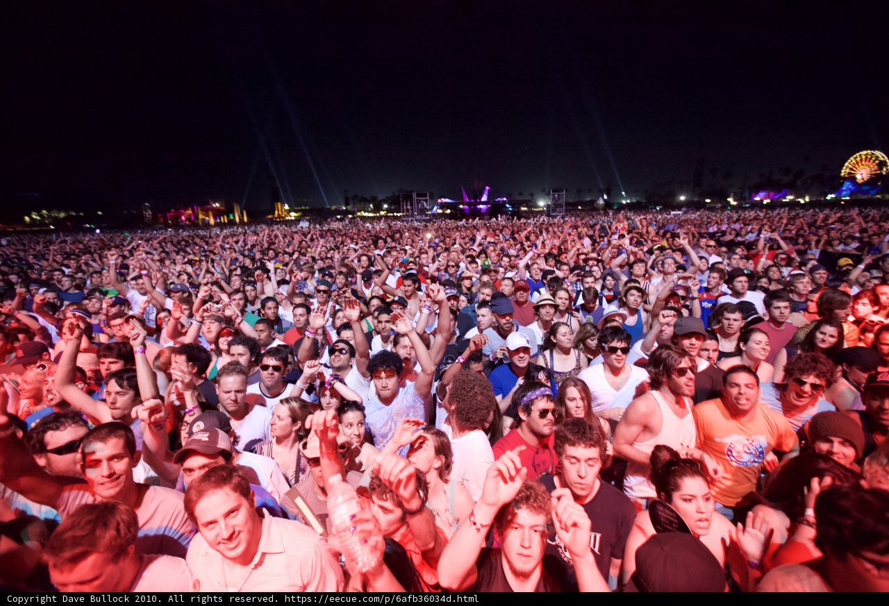 Urban Crowd at Cochella Music Festival