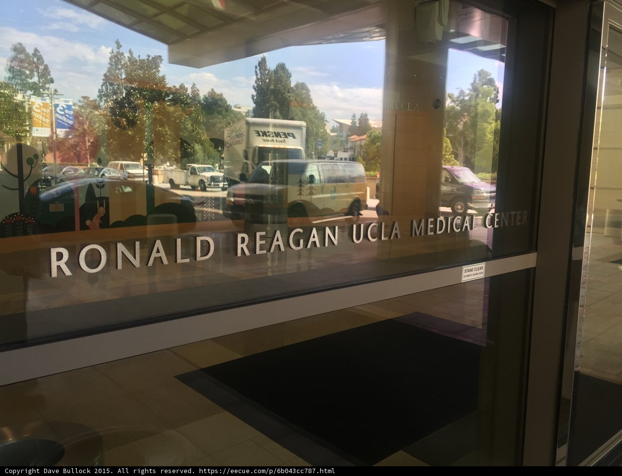 Arrival at Ronald Reagan UCLA Medical Center