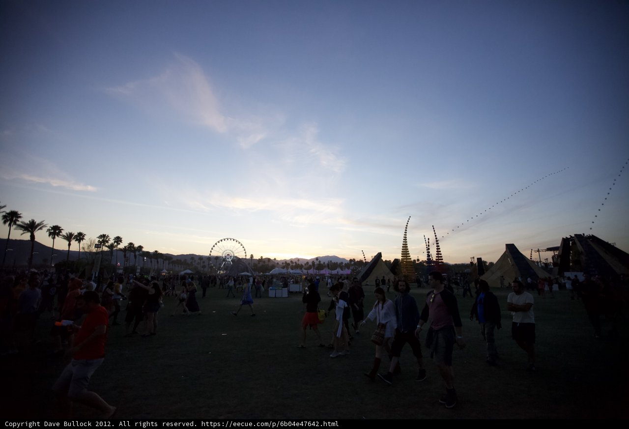 Sunset Stroll Through a Sea of People