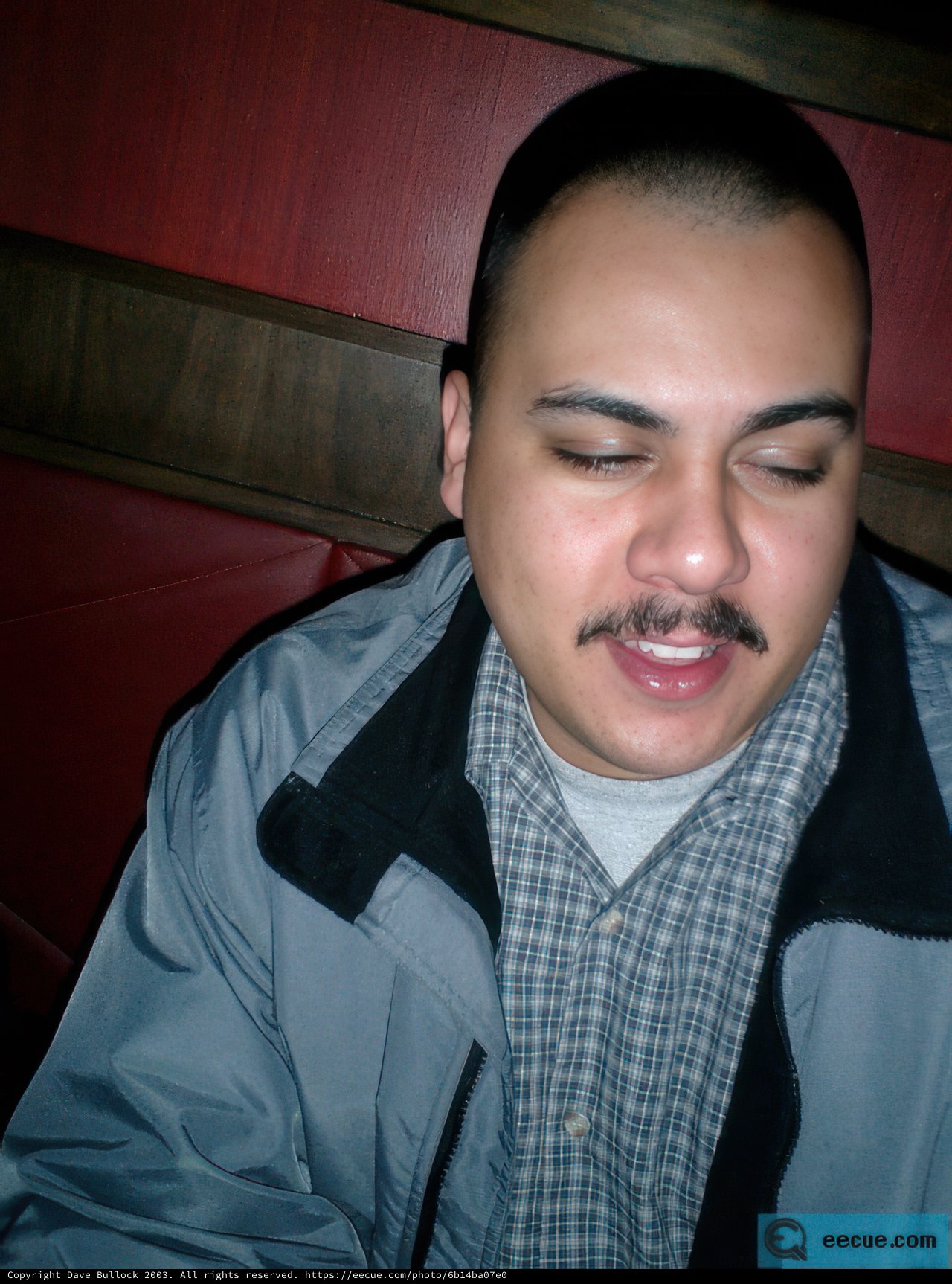 Man with Mustache in Vintage Jacket