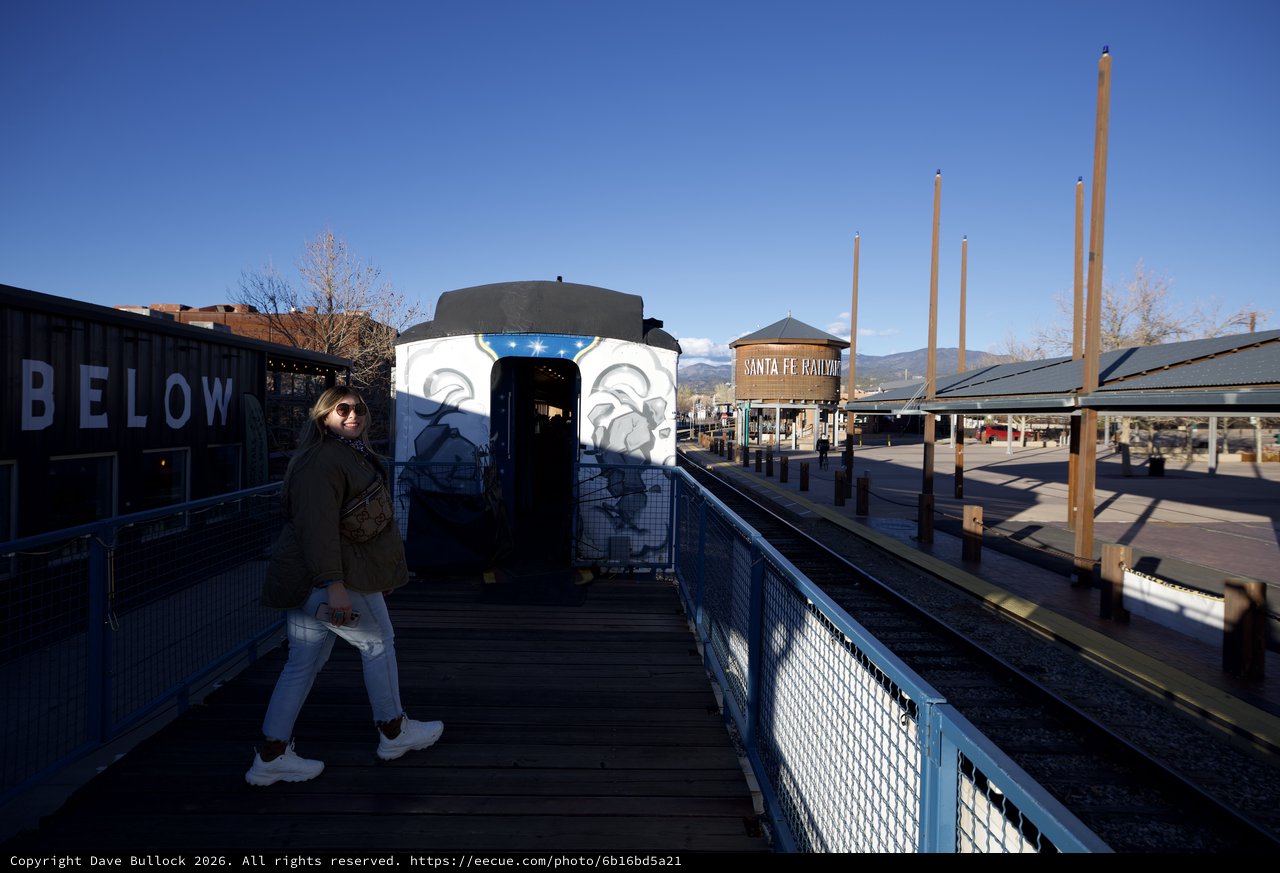 Pedestrian Crossing Footbridge at Santa Fe Railyard